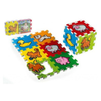 Teddies pěnové puzzle kostka