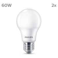 Philips Philips LED žárovka E27 8W 806lm 2700K matná 2ks