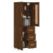 vidaXL Skříň highboard hnědý dub 69,5 x 34 x 180 cm kompozitní dřevo