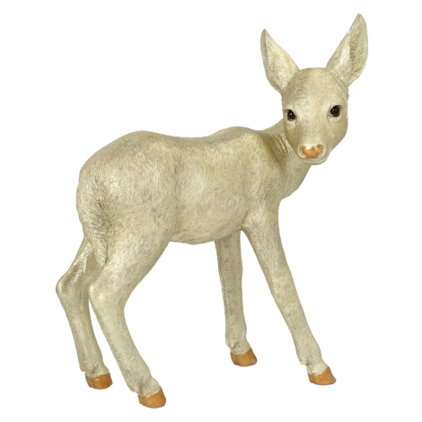 Dekoria Figurka Golden Fawn 30x16x37 cm, 30x16x37 cm