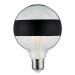 PAULMANN LED Globe 6,5 W E27 kruhové zrcadlo černá mat teplá bílá stmívatelné 286.82
