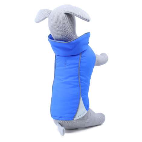 Vsepropejska Kit reflexní zimní bunda pro psa s límcem Barva: Modrá, Délka zad (cm): 20, Obvod h