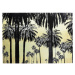 KARE Design Skleněný obraz Metallic Palms 120×180cm