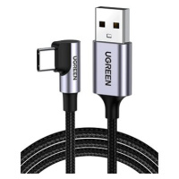 Ugreen USB-A Male to USB-C Male 3.0 3A 90-Degree Angled Cable 1m Black