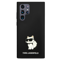 Zadní kryt Karl Lagerfeld Liquid Silicone Choupette NFT pro Samsung Galaxy S24 Ultra, black