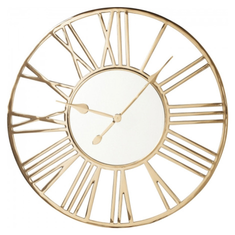KARE Design Nástěnné hodiny Giant - zlaté, Ø80 cm