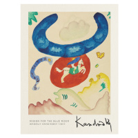 Obrazová reprodukce Design for the Blue Rider - Wassily Kandinsky, 30x40 cm