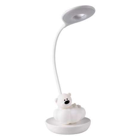 Polux LED Stmívatelná dětská stolní lampička BEAR LED/2,5W/230V bílá
