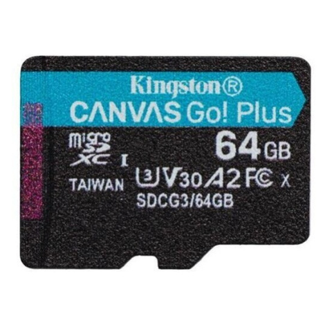 Kingston Micro SDXC Canvas Go! Plus 64GB UHS-I U3 SDCG3/64GBSP