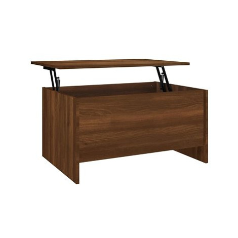 Shumee Konferenční stolek hnědý dub 80 × 55,5 × 41,5 cm kompozitní dřevo