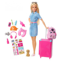 Barbie cestovatelka s pejskem, mattel fwv25