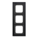 ABB Busch-axcent trojrámeček matná černá 2CKA001754A4705 (1723-275)