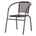 Zahradní židle LUCCA 2 antracitová/černá