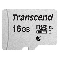 Transcend microSDHC 16GB UHS-I U1 TS16GUSD300S Stříbrná