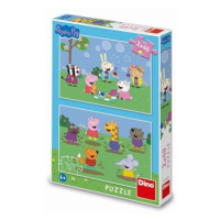 Dino PEPPA PIG A KAMARÁDI 2x48 Puzzle