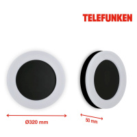 Telefunken Telefunken Rixi LED venkovní nástěnné světlo černá