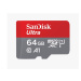 SanDisk MicroSDXC karta 64GB Ultra (140 MB/s, A1 Class 10 UHS-I) + adaptér