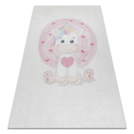 Dětský kusový koberec Bambino 1128 Unicorn cream 140x190 cm