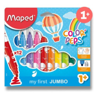 Dětské fixy ColorPeps Jumbo 12 barev ( 1+) Maped