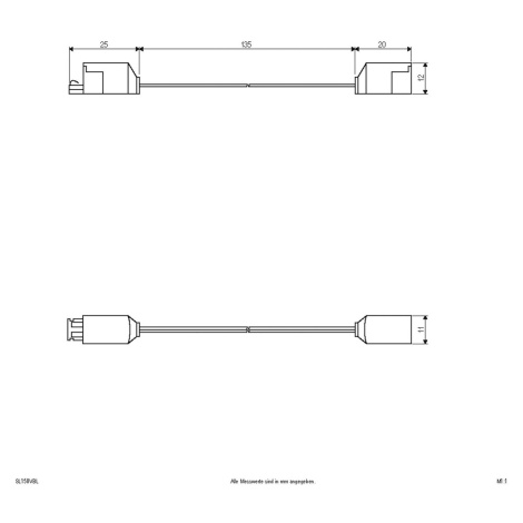EVN Připojovací kabel pro řadu Bordo, délka 15 cm