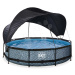 Bazén se stříškou a filtrací Stone pool Exit Toys kruhový ocelová konstrukce 360*76 cm šedý od 6