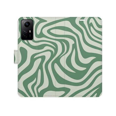 iSaprio Flip pouzdro Zebra Green 02 pro Xiaomi Redmi Note 12S