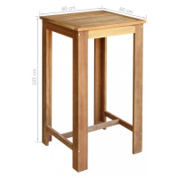 Barový stůl hnědá Dekorhome 150x70 cm,Barový stůl hnědá Dekorhome 150x70 cm