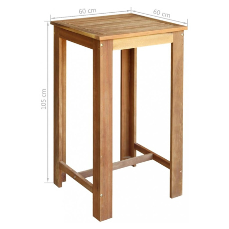Barový stůl hnědá Dekorhome 150x70 cm vidaXL