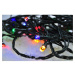 Solight LED venkovní vánoční řetěz, 300 LED, 30m, přívod 5m, 8 funkcí, časovač, IP44, vícebarevn