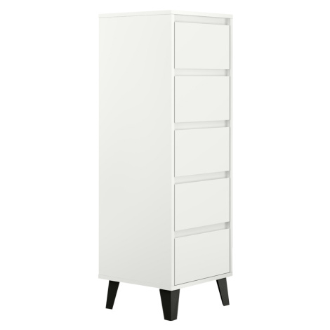 Komoda, bílá, BOGAN 5S40 Tempo Kondela