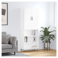 vidaXL Skříň highboard lesklá bílá 69,5 x 34 x 180 cm kompozitní dřevo