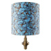 Stolní lampa bronzový sametový odstín motýl design 40 cm - Diverso