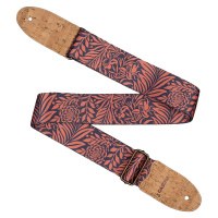 Cascha CGS-VC7 Guitar Strap Vegan Cork - Rose Jungle