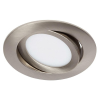 BRILONER LED vestavné svítidlo, pr. 10,6 cm, 7 W, matný nikl BRI 7114-412