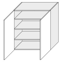 ArtExt Kuchyňská skříňka horní vysoká ESSEN | W4 90 Barva korpusu: Grey