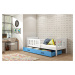 BMS Dětská postel KUBUŠ 1 s úložným prostorem| bílá Barva: bílá / modrá, Rozměr: 160 x 80 cm