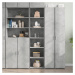 vidaXL Skříň highboard betonově šedá 45 x 41 x 185 cm kompozitní dřevo