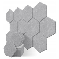 Akustické Panely Szare Hexagon 12x 36X30X1