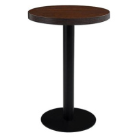 Bistro stolek tmavě hnědý 60 cm MDF