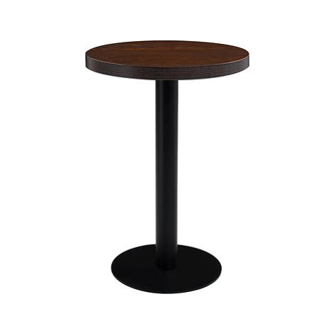 Bistro stolek tmavě hnědý 60 cm MDF SHUMEE