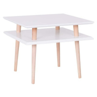 Bílý konferenční stolek Ragaba Square, 55x55 cm