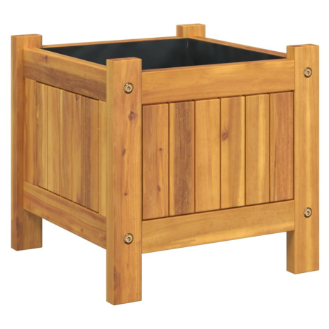 vidaXL Zahradní truhlík s vložkou 31x31x30 cm masivní akáciové dřevo