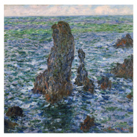 Obrazová reprodukce The Rocks at Belle-Ile, 1886, Claude Monet, 40 × 40 cm