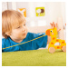 TREFL Edukační dřevěná tahací hračka Žirafa žlutá