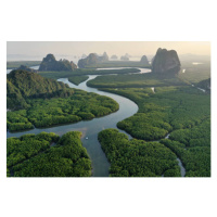 Umělecká fotografie Unseen Thailand : Aerial view of, Bento Fotography, (40 x 26.7 cm)