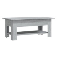 SHUMEE Konferenční stolek šedý sonoma 102 × 55 × 42 cm dřevotříska, 813075