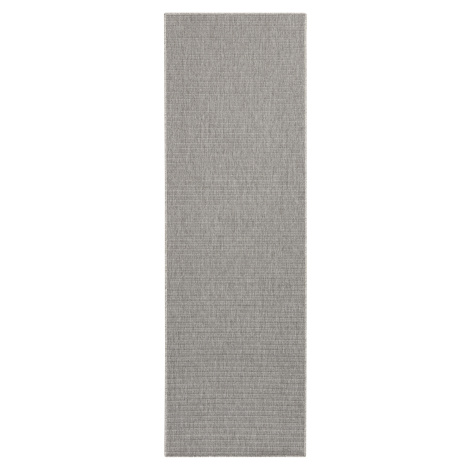 BT Carpet - Hanse Home koberce Běhoun Nature 103533 Silver Grey – na ven i na doma - 80x450 cm