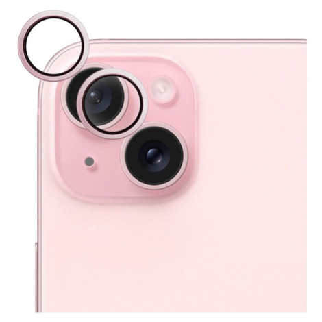 iWant ochrana čoček na kameru iPhone 15 /15 Plus růžová