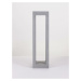 NOVA LUCE venkovní sloupkové svítidlo BEV šedý beton skleněný difuzor LED 5W 3000K 120-230V IP65
