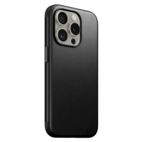 Nomad Modern Leather Case, black - iPhone 15 Pro (NM01613985) Černá